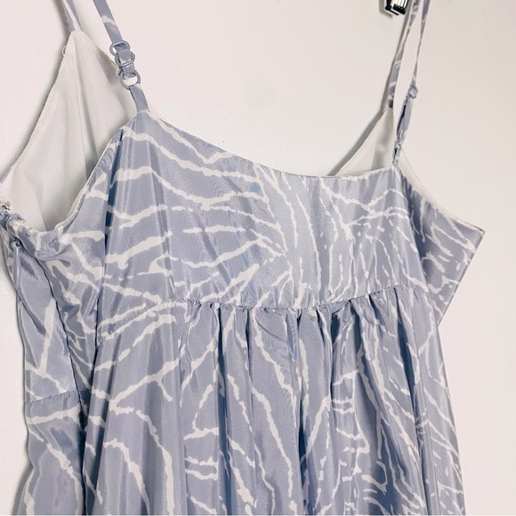 SUSANA MONACO Womans Grey Print Spaghetti Strap Mini Dress Size 2 - Picture 9 of 12